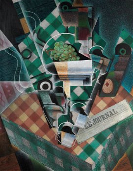 Still Life with Checked Tablecloth (1915)