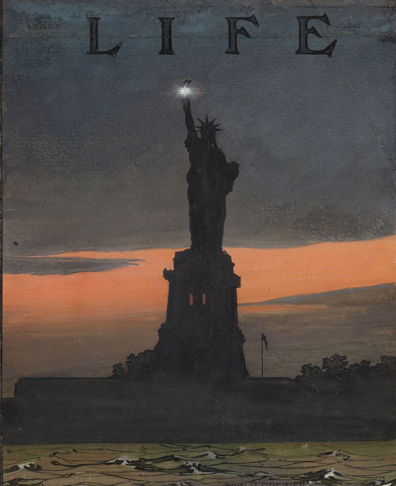 Lady Liberty at Night (~1908)