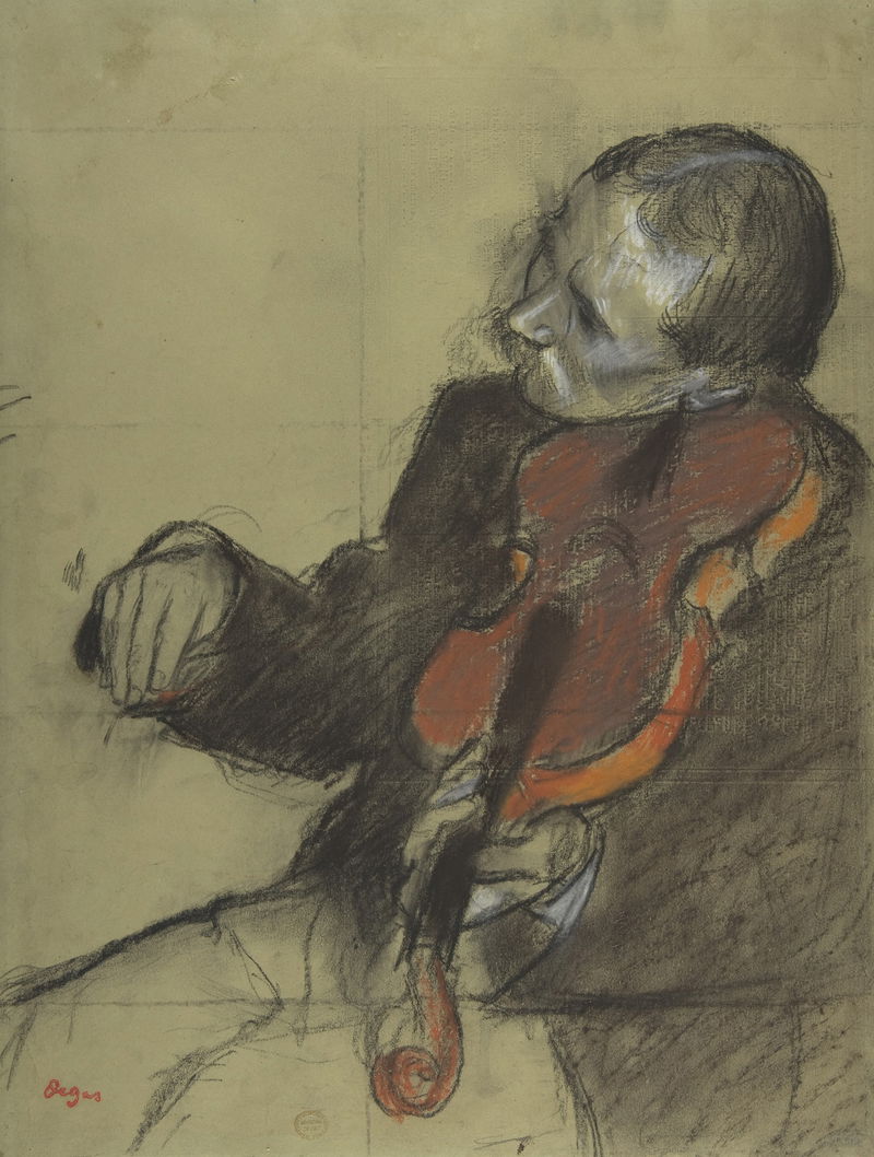 Violinist, Study for ‘The Dance Lesson’ (~1878–79)