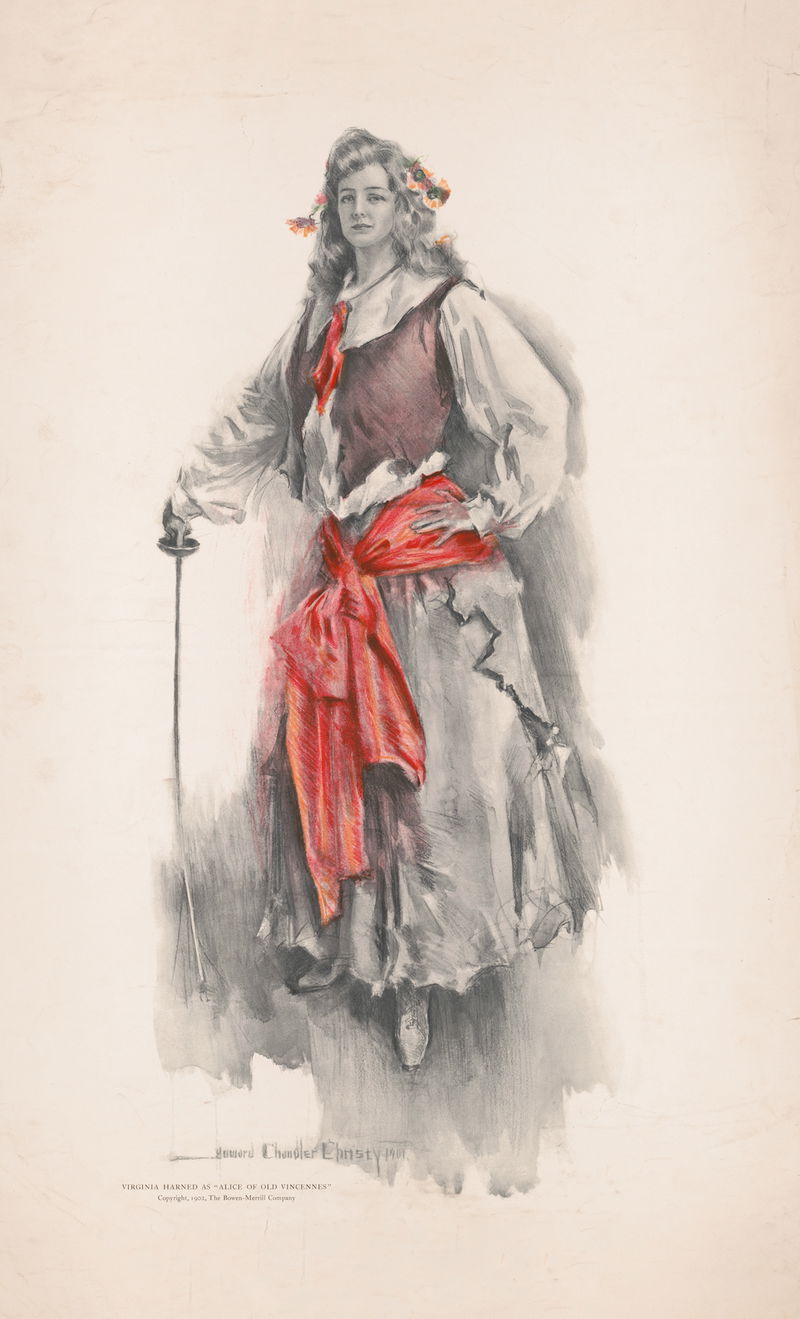 Virginia Harned as 'Alice of old Vincennes' (1902)