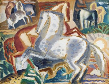 Horses in landscape (1928)