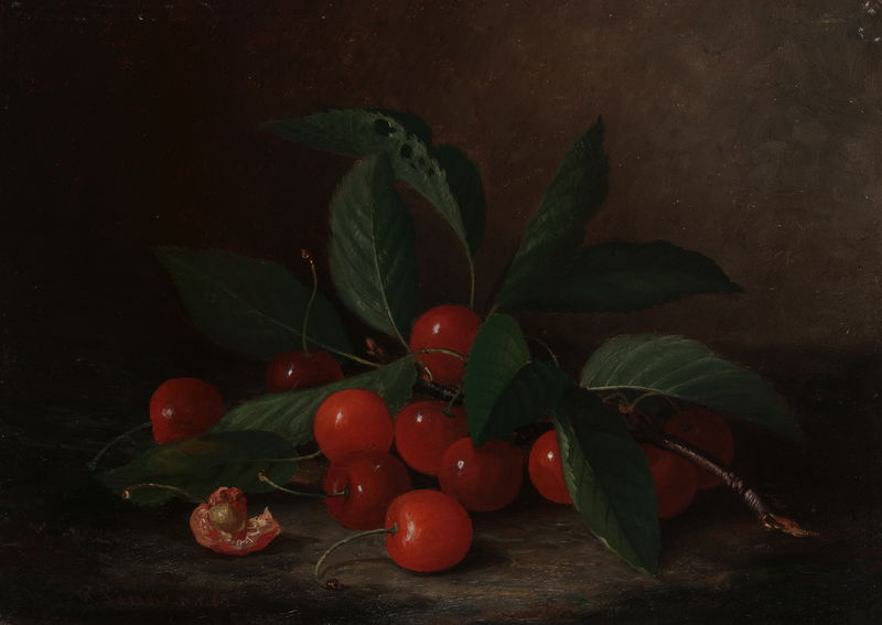 Still Life with Cherries (1865)