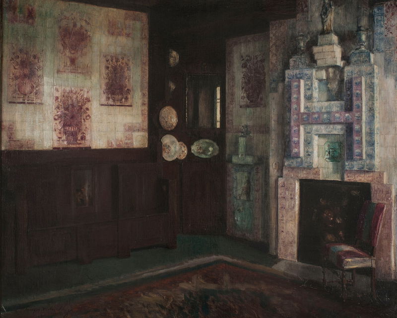 La salle à manger à Hauteville House (1880-1900)